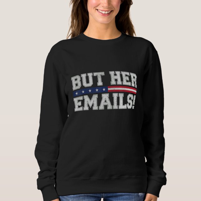 Sweatshirt Mais Ses Courriels Drôle Sarcastique Anti-Cos Répu (Devant)