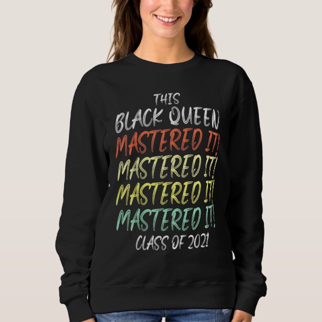 Sweatshirt Maîtrise de la Reine noire 30 (Devant)