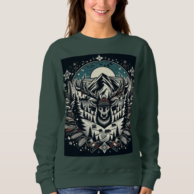 Sweatshirt Majestic Deer (Devant)