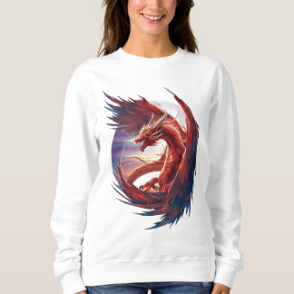 Sweatshirt Majestic Fire Dragon - Imaginaire épique