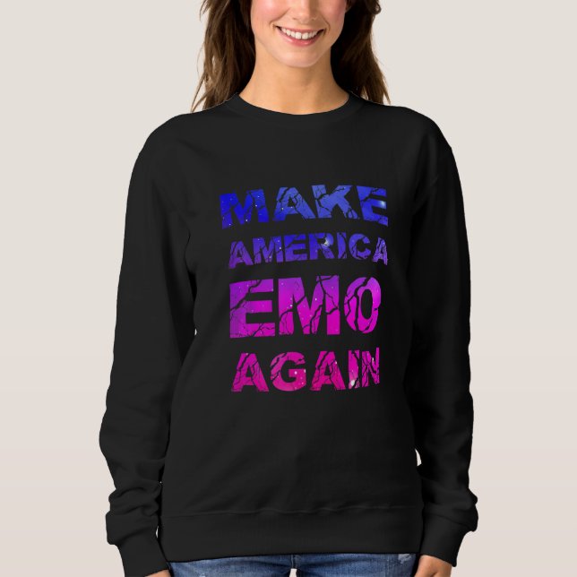 Sweatshirt Make America Emo Again  Pastel Goth (Devant)