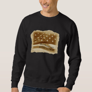 Sweatshirt Mâle américain démodé/drapeau vintage