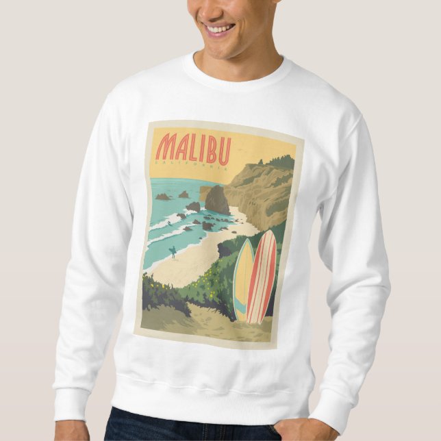 Sweatshirt Malibu, Californie (Devant)
