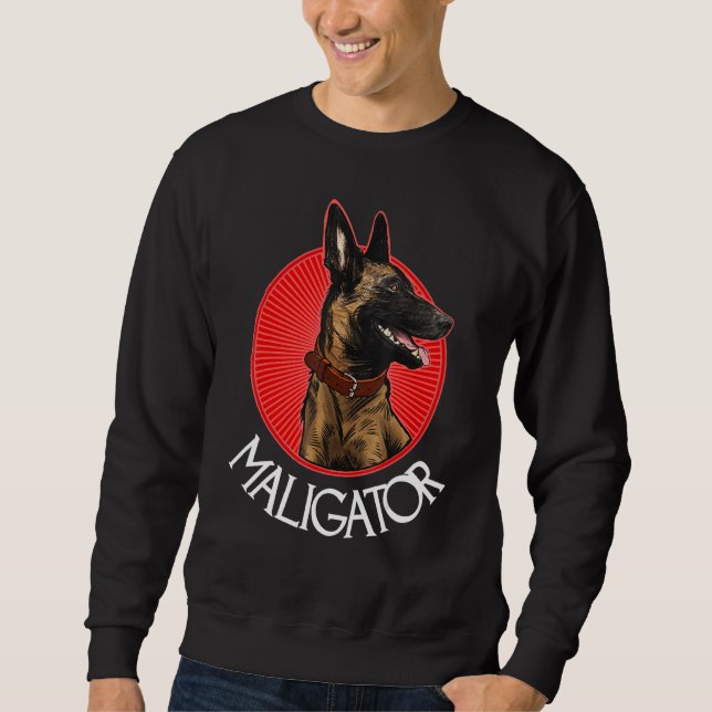 Sweatshirt Maligator Belgian Malinois (Devant)