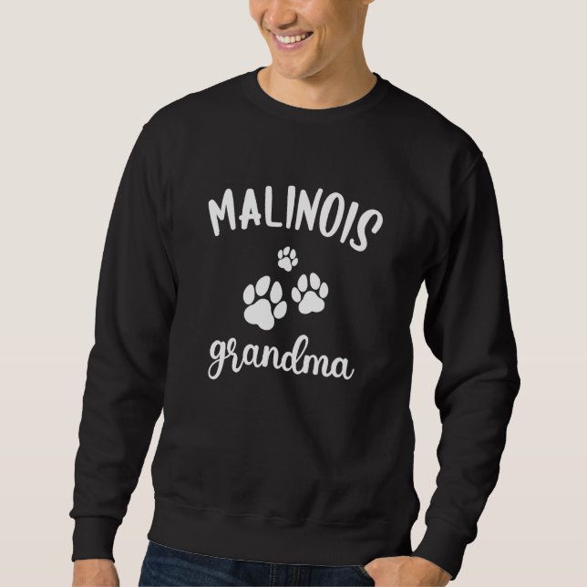 Sweatshirt Malinois Grandma Cute Dog Belgian Shepherd Shepdog (Devant)