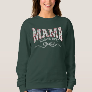 Sweatshirt MAMA Coquette Cerises Personnalisées