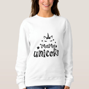 Sweatshirt Mama licorne