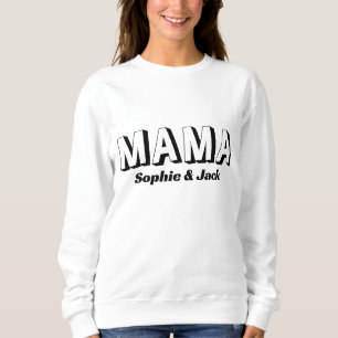 Sweatshirt MAMA   Modern Mom Kids Noms de la fête des mères