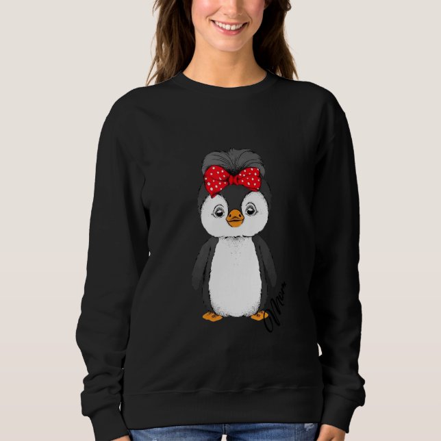 Sweatshirt Mama Penguin Mothers Day Cute Animal Mom Momma Mom (Devant)