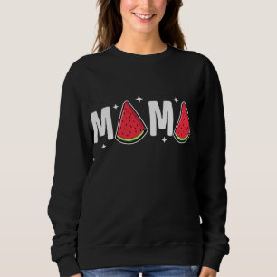 Sweatshirt Mama Watermelon Fruit Eté Watermelon Slice Moth