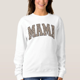 Sweatshirt maman à motif léopard