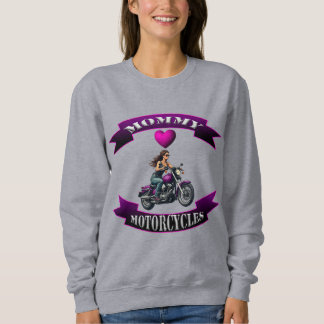 Sweatshirt Maman aime les motos