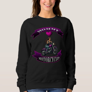 Sweatshirt Maman aime les motos