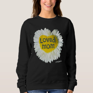 Sweatshirt Maman aimée Coeur Marguerite Fleur de fête des mèr