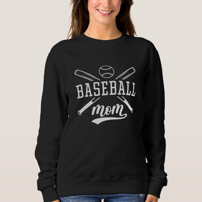 Sweatshirt Maman de baseball (Devant)