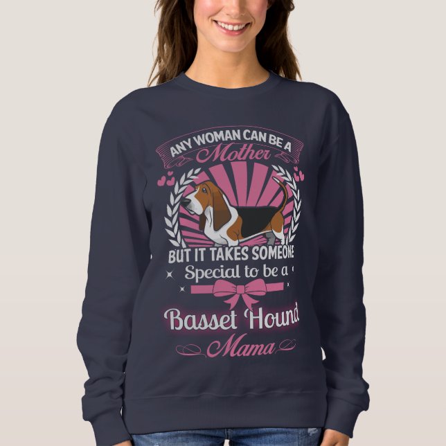 Sweatshirt Maman de Basset Hound (Devant)