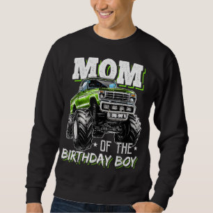 Sweatshirt Maman de Birthday Boy Monster Truck Anniversaire N