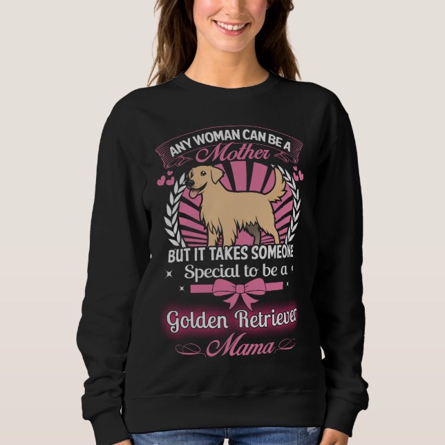 Sweatshirt Maman de golden retriever (Devant)