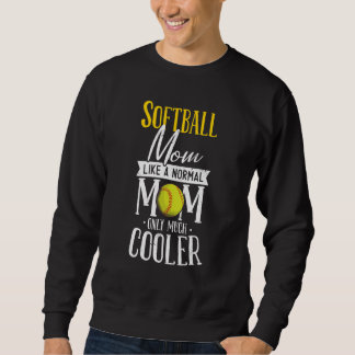Sweatshirt Maman de softball Femme joueuse de softball Softb