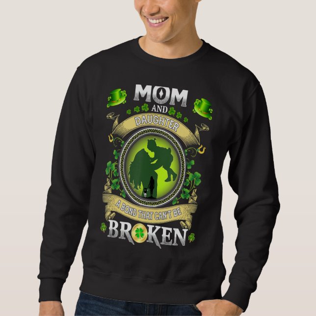 Sweatshirt Maman et fille un lien qui ne peut pas être cassé  (Devant)