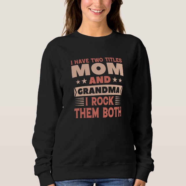 Sweatshirt Maman Et Grand-Maman (Devant)