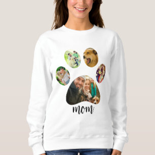Sweatshirt Maman Fête des mères maman chien   Collage photo d
