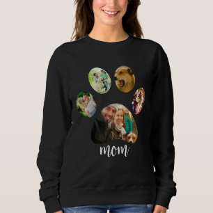 Sweatshirt Maman Fête des mères maman chien   Collage photo d