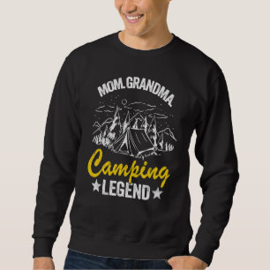 Sweatshirt Maman Grand-mère Camping Légende Camping-car Femme