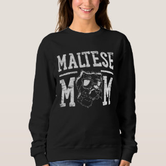 Sweatshirt Maman maman du chien maltais
