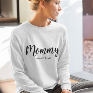 Sweatshirt Maman   Modern Mom Kids Noms de la fête des mères