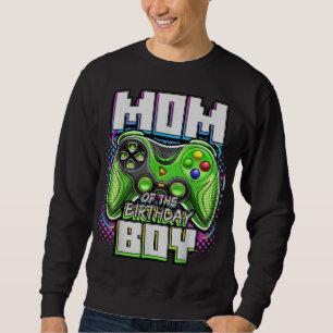 Sweatshirt Maman of the Birthday Boy Matching Video Game Birt