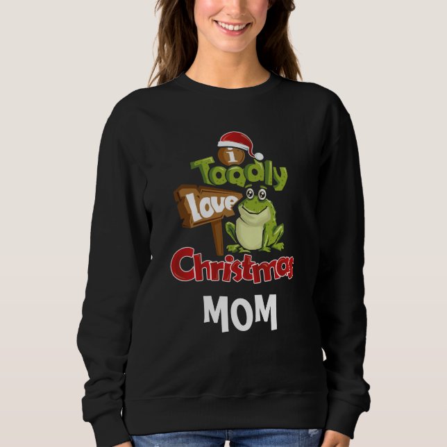 Sweatshirt Maman personnalisée Aujourd'hui amour Noël (Devant)