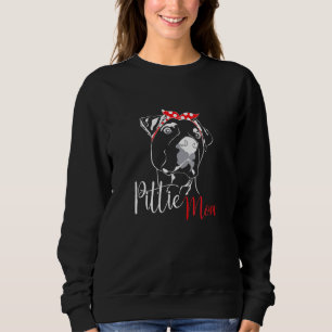 Sweatshirt Maman Pittie Chien Pitbull Américain