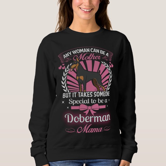 Sweatshirt Maman Shirt de dobermann (Devant)