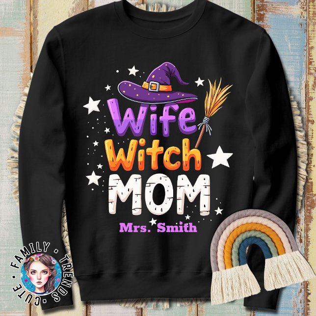 Sweatshirt Maman sorcière d'Halloween (Créateur téléchargé)