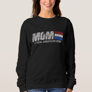 Sweatshirt Maman Un vrai héros américain 2