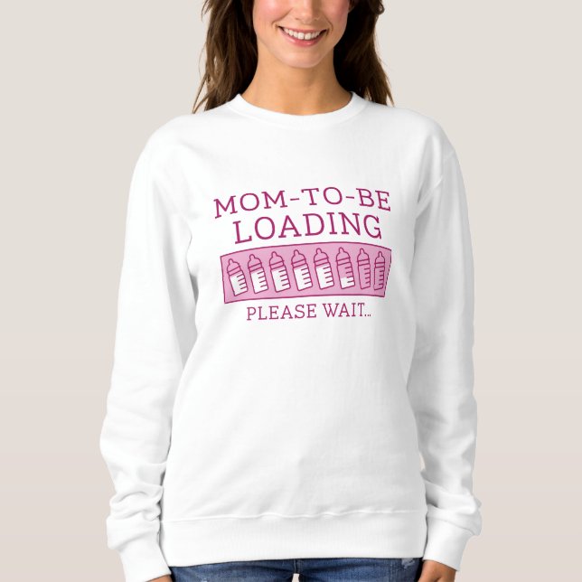 Sweatshirt Maman va se charger (Devant)