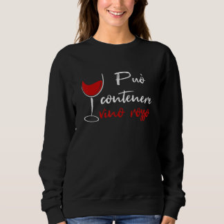Sweatshirt Man Woman Wine Can Holding Red Wine