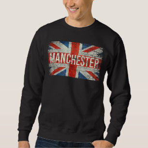 Sweatshirt Manchester Angleterre Royaume-Uni Drapeau Bristien