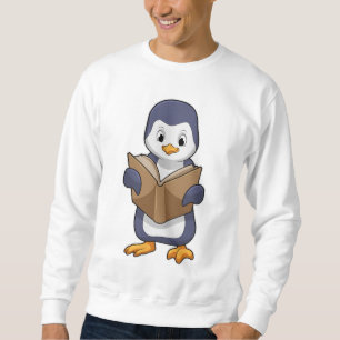 Sweatshirt Manchot studieux avec livre