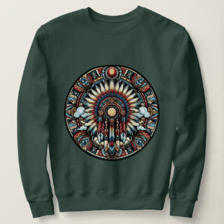 Sweatshirt Mandala amérindienne