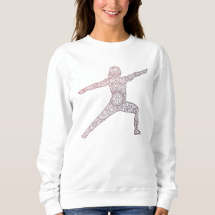 Sweatshirt Mandala Yoga Pose Mandala Line Art Mandala