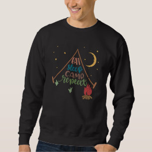 Sweatshirt manger dormir camper répéter feu de camp bushcraft