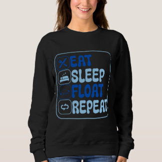 Sweatshirt Mangez Flotte de sommeil Répéter Manatees Lover Oc