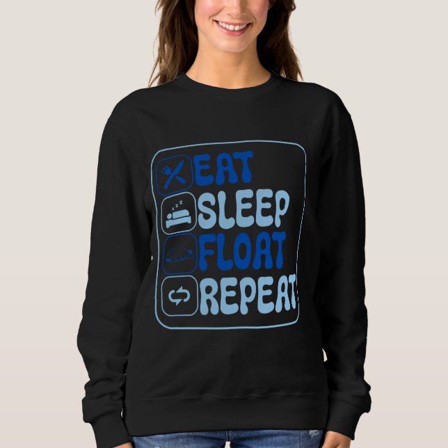 Sweatshirt Mangez Flotte de sommeil Répéter Manatees Lover Oc (Devant)