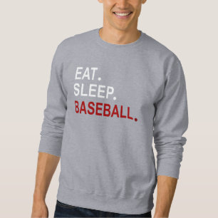 Sweatshirt Mangez le baseball du sommeil