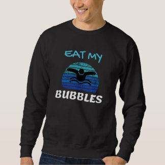 Sweatshirt Mangez Mes Bulles Enfant Amusant Nager Baignade Pa