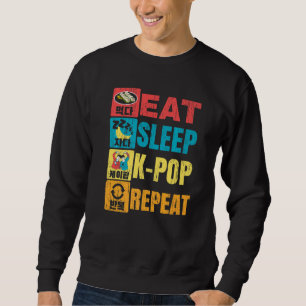 Sweatshirt Mangez Sleep K Pop Répétez Korean Pop Music K Pop 