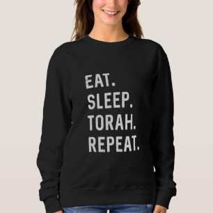 Sweatshirt Mangez Sleep Torah Répéter Hébreu Juif Matan Torah