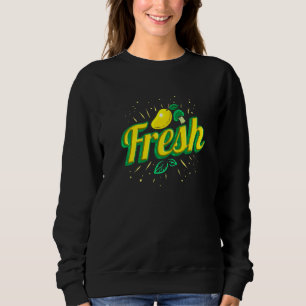 Sweatshirt Mango Fraîche Citron Et Brokkoli Végétarien Go